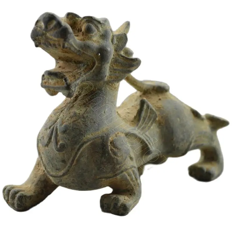 

Collectible Vintage Decorated Old Handwork Bronze Carved Dragon Statue