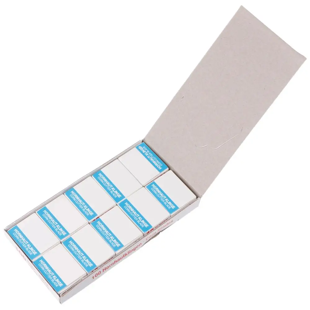 100 шт./компл. сменные лезвия для удаления мозолей и омертвевшей кожи педикюра