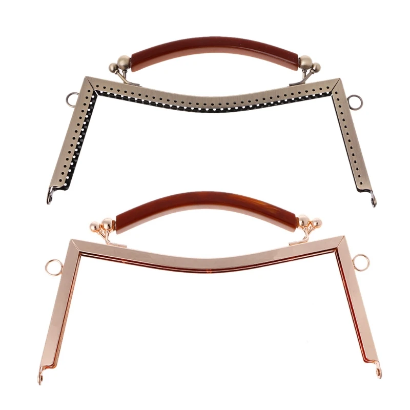

Newesoutorry Purse Frame, 1PC Metal Frame Clasp Lock For Sewing Coin Purse Bag Accessories DIY 20.5cm