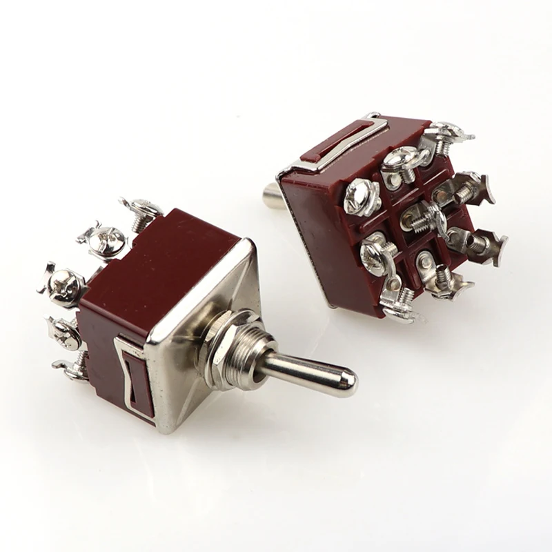 Новый Переключатель питания 1 шт. цвет коричневый ON OFF 9PIN 10A 380V|Выключатели| |