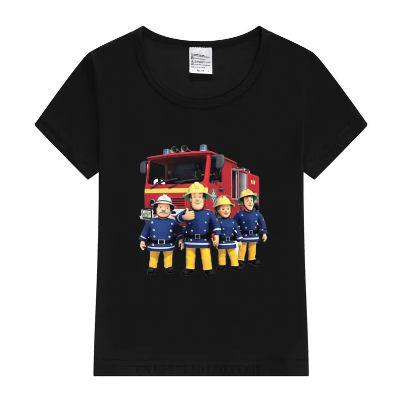 Футболка и шорты Sam Fireman для мальчиков девочек комплект детской одежды из топа