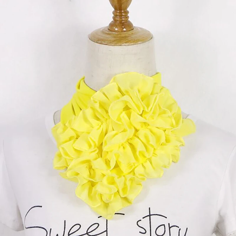 Модный однотонный цветочный воротник шарф роскошный брендовый женский зимний