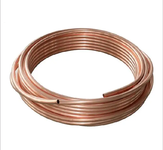 1 метр 8 мм * 5 медная трубка T2 красная катушечная мягкий полый воздуховод через