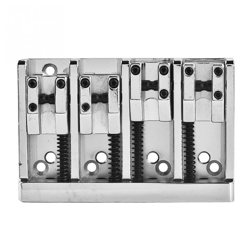 100 marke neue durable musical zubehör 84mm metall elektrische bass brücke feste für 4 string bass gitarre teile zubehör free glob