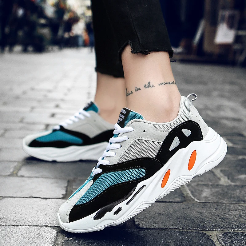 Мужская теннисная обувь дышащая Спортивная легкая для пар цветная кроссовки Zapatos