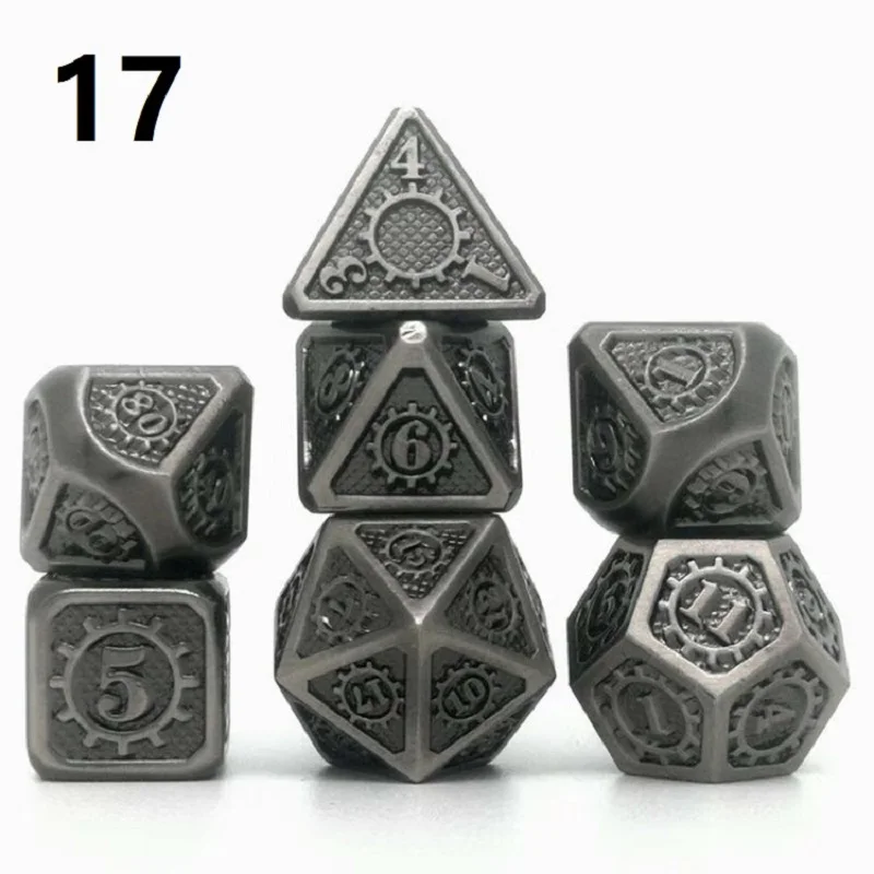 2020 новейший древний медный многогранный металлический игральные кости DND набор