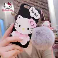 hello kitty case for iphone 6s78pxxrxsxsmax1112pro13pro phone three dimensional glitter case cover