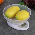 Портативные цифровые весы, 5 кг, светодиодные электронные весы, почтовые пищевые весы, светодиодные светодиодный ные весы, кухонные аксессуары