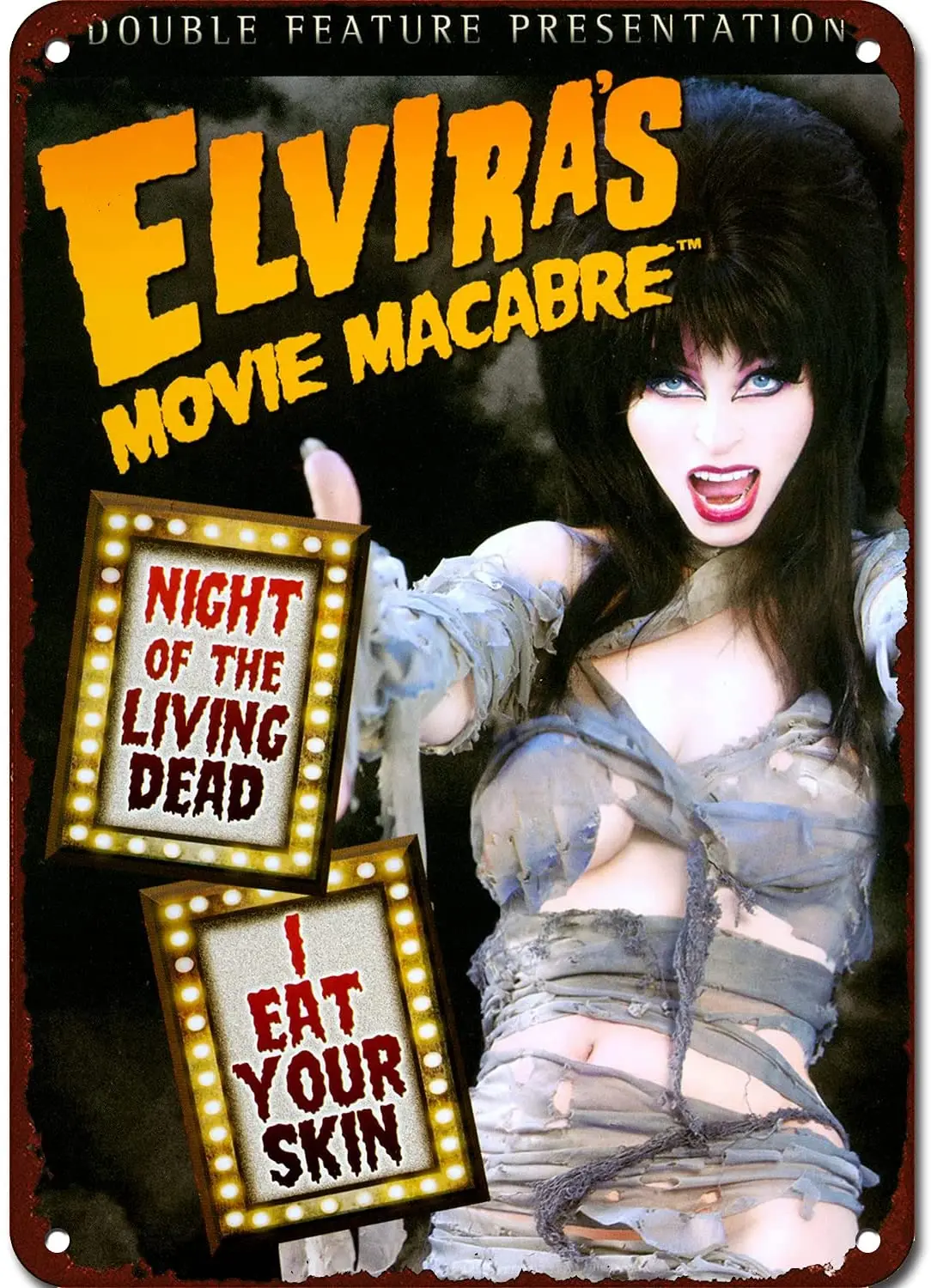 Ужасные фильмы Elvira ретро-постер к фильму металлический знак - Цена: 
