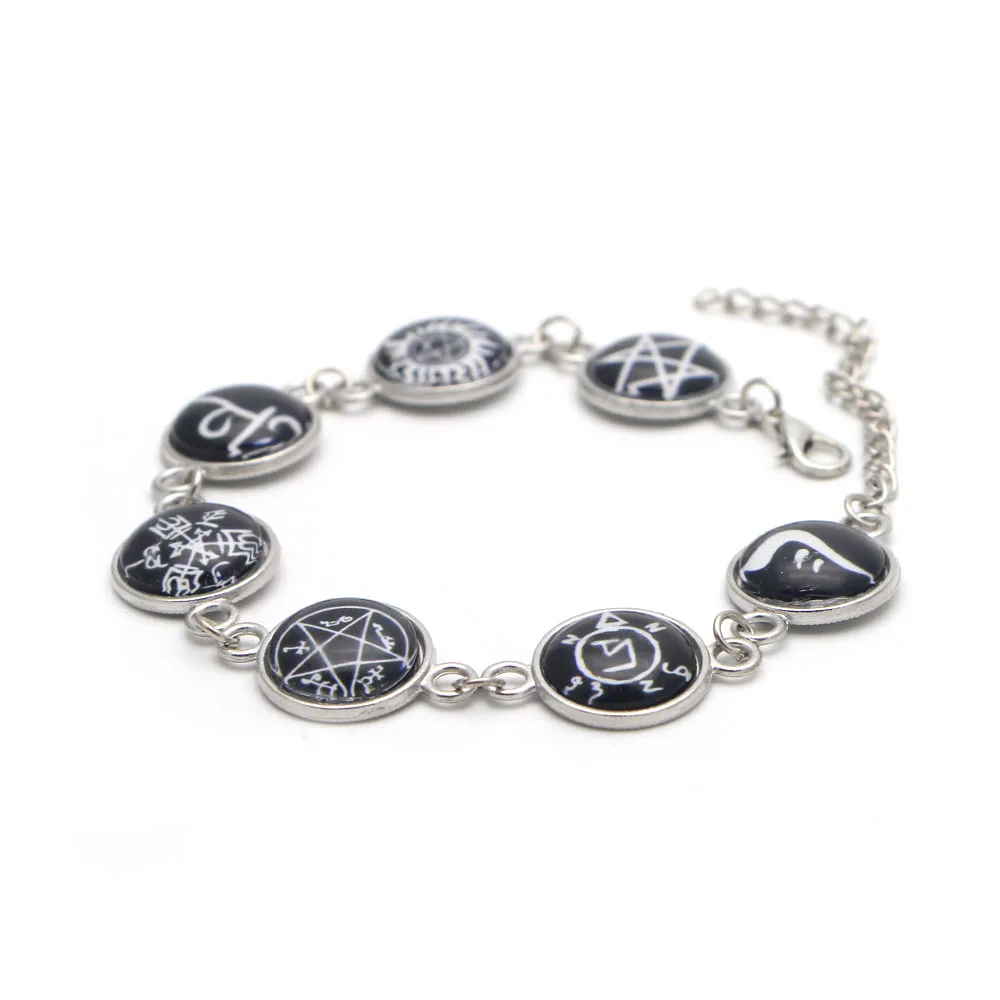 ZF2759 1PCS Cool Jewelry TV Show Supernatural Rune Handmade Amulet Bracelets Gifts For Child Friend |