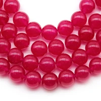 natural stone beads rose red chalcedony stone beads for jewelry making diy necklace bracelets accessories 15 4681012mm