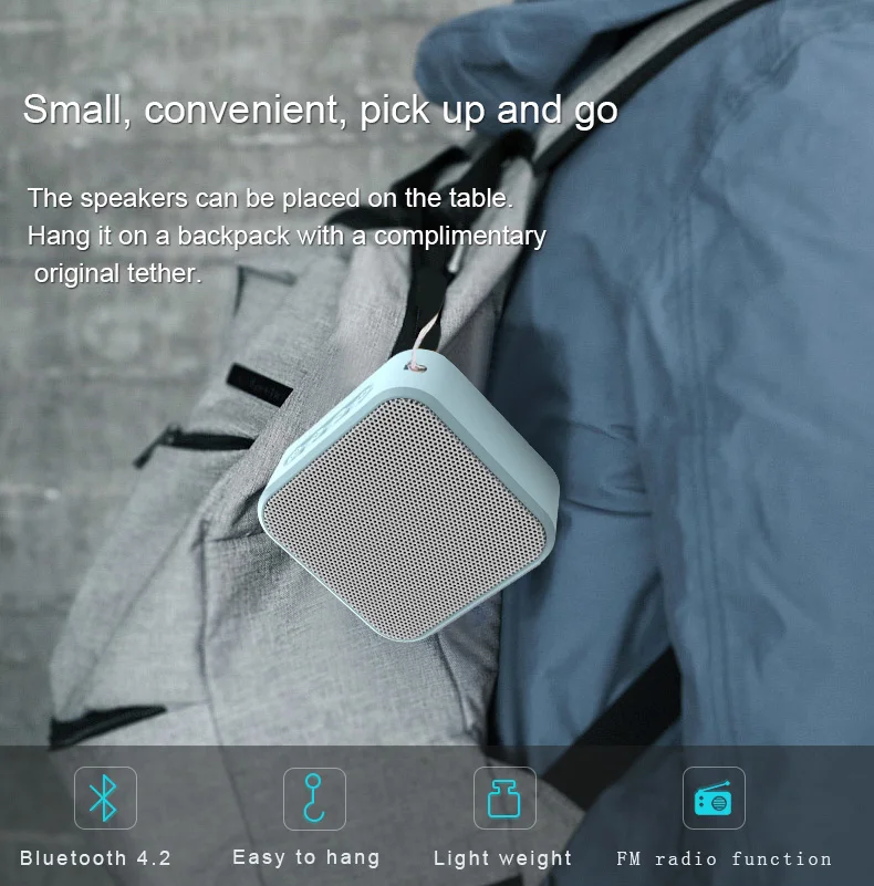 Portable Bluetooth speakers Wooden Subwoofer Speaker mini HD HiFi Sound Music Speaker for Home Palm bsize Support TF loudspeaker