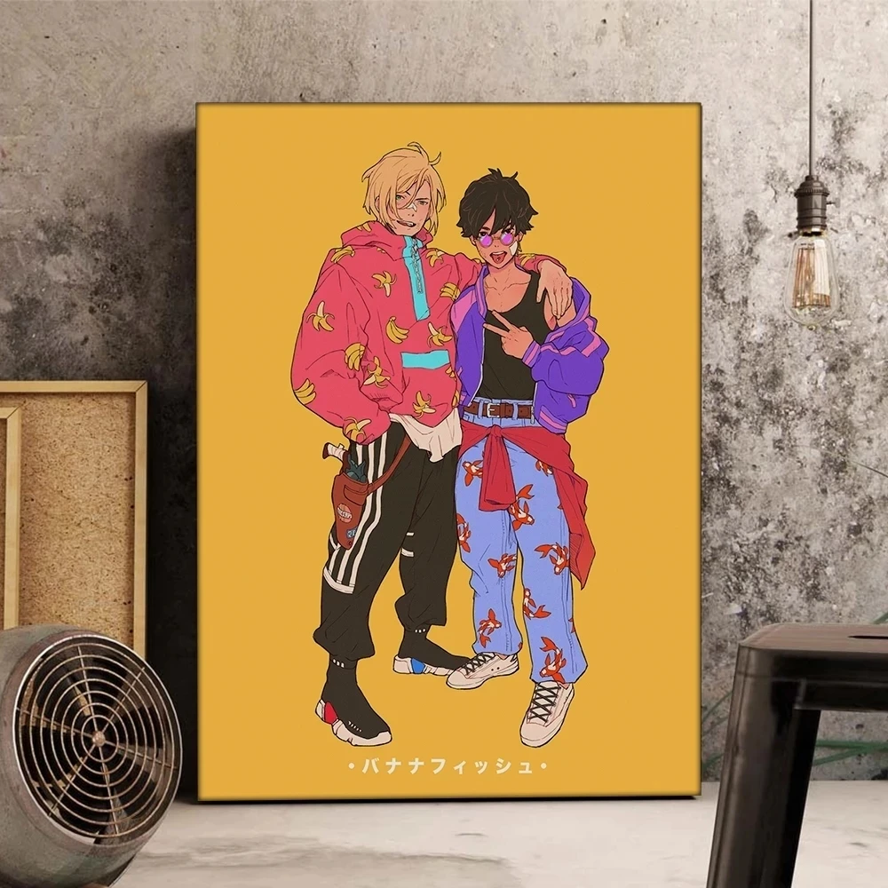 

Prints Home Decor Banana Fish Canvas Painting Wall Art Modern Modular Famous Animation Pictures For Living Room Poster No Frame