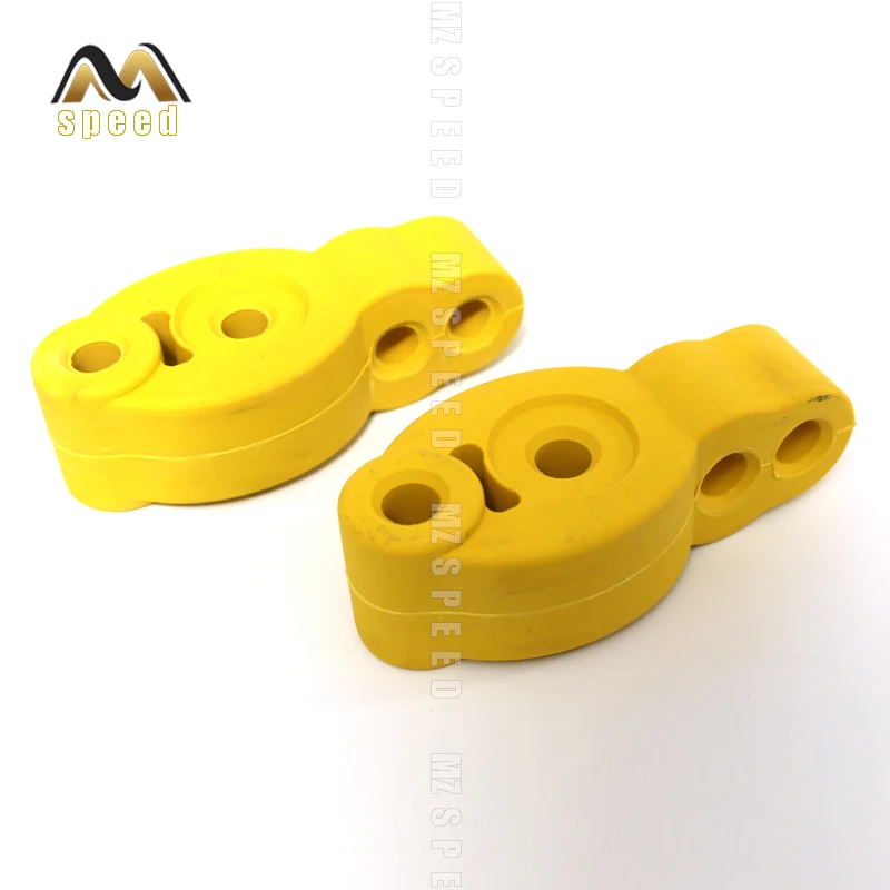 Автомобильные аксессуары 2 шт. 4 отверстия желтые Универсальные выхлопные трубы