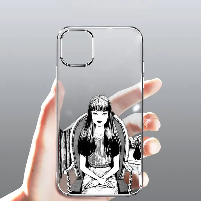 

horror comic Tomie Junji Itou Phone Case Transparent for Clear iPhone case 11 12 mini pro XS MAX 8 7 6 6S Plus X 5S SE 2020 XR