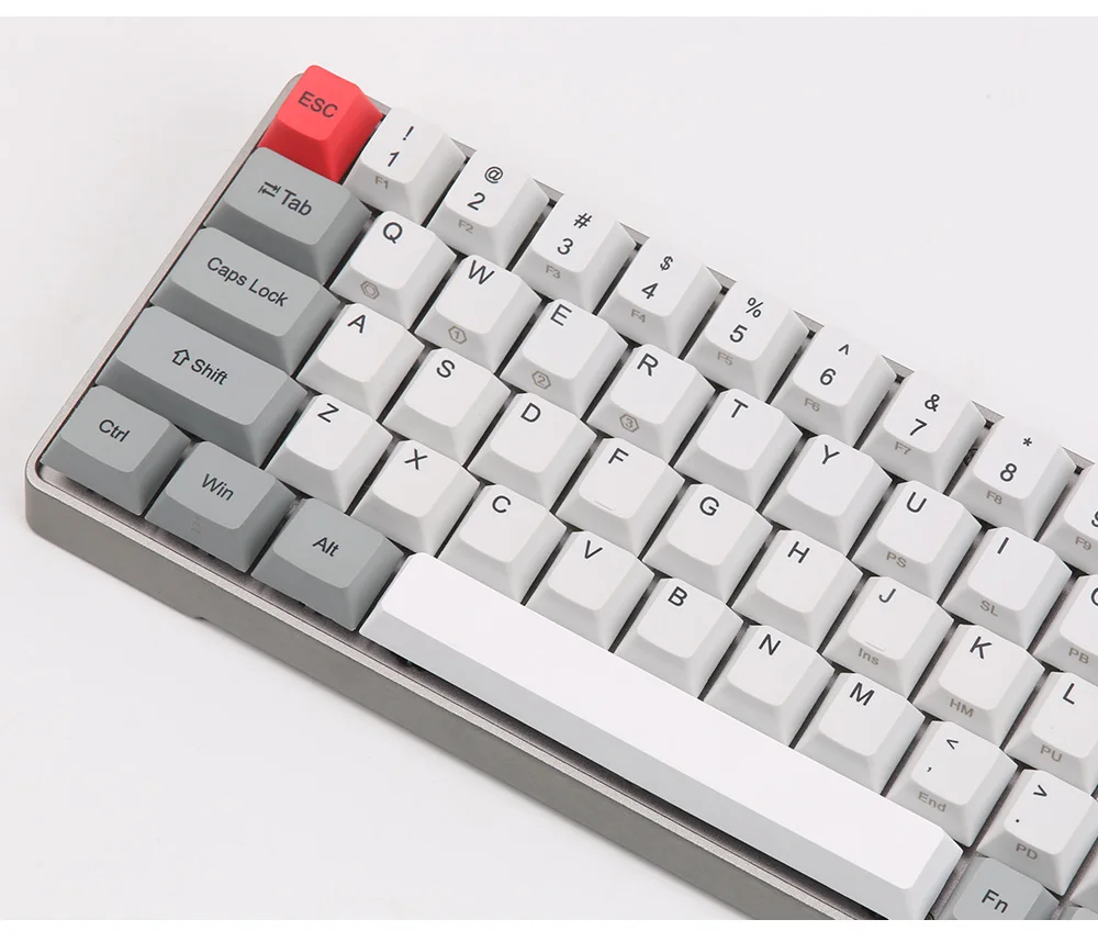 dhl GK64 механическая клавиатура 64key металлический корпус изготовленный на заказ светильник rgb Вишневый профиль kecap краситель-подбитые брелки