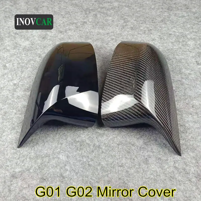 Чехол для бокового зеркала заднего вида L &amp R ABS BMW G01 G02 G05 G06 чехол из углеродного