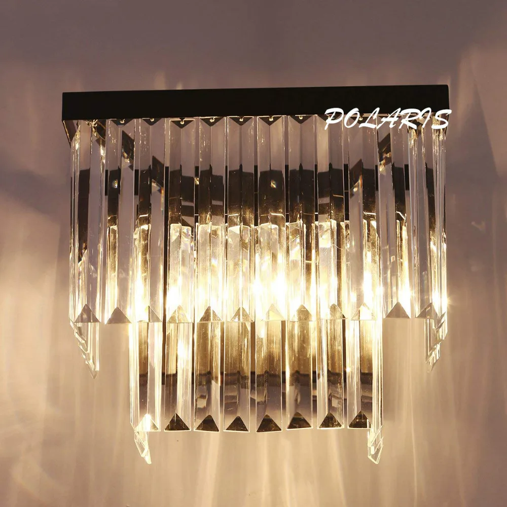 Современная винтажная K9 Хрустальная люстра бра лампа Ретро Кристалл настенный