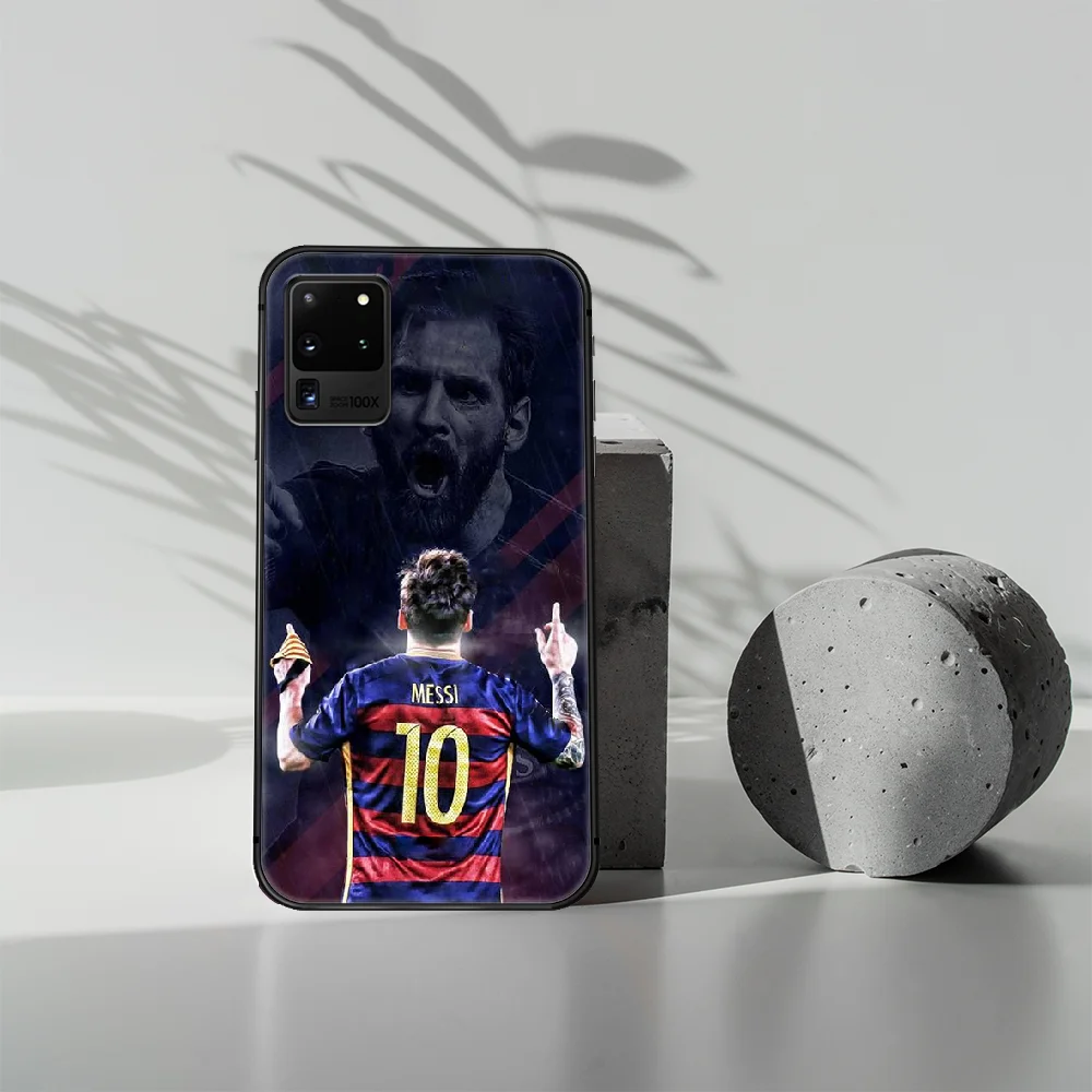 

Football superstar messi Phone Case Cover Hull For Samsung Galaxy S 7 8 9 10 e 20 FE edge uitra plus Note 9 10 20 black Funda