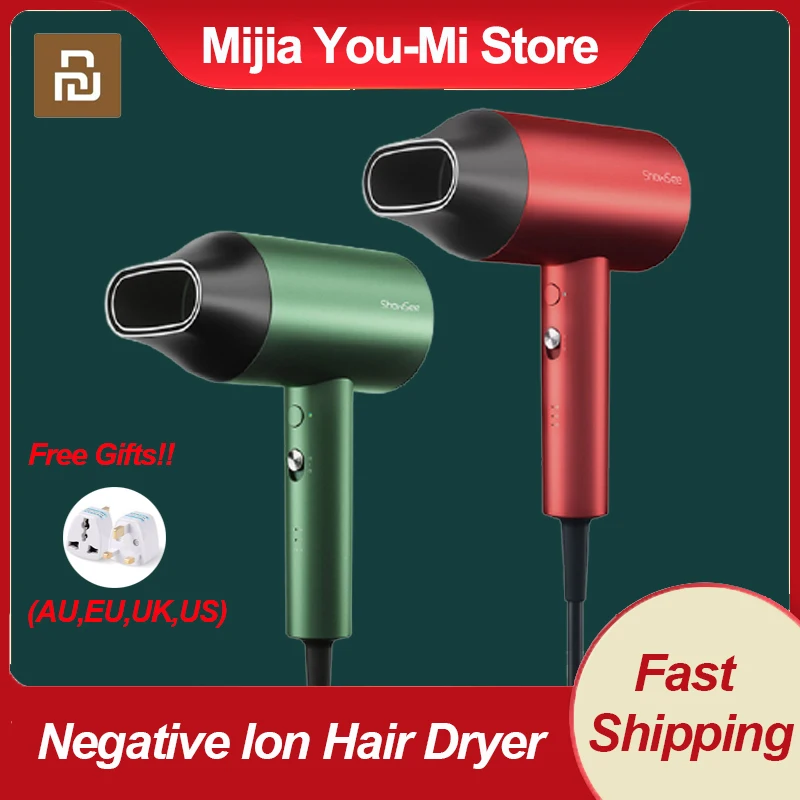 

2021 Youpin A5-R G Анион Фен для волос с отрицательным ионом для ухода за волосами, конденсатор, испаритель, быстросохнущая постоянного Температура...