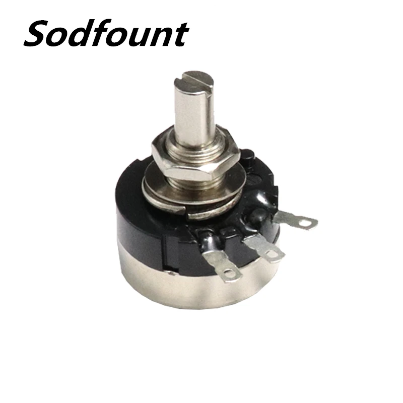 1pcs RV24YN20S single-turn carbon film potentiometer B102/B202/B502/B103/B203/B104 with scale knob | Обустройство дома