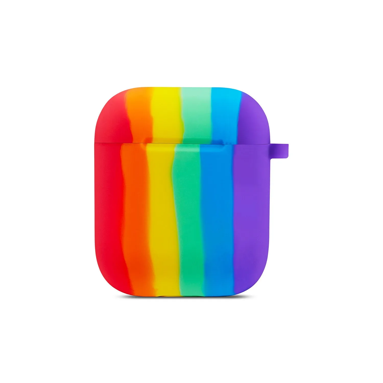 Радужный милый силиконовый чехол + брелок для AirpPods Pro Чехол AirPods 1/2 Apple Bluetooth