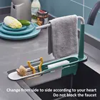 Телескопическая полка для раковины, органайзер для кухонных раковин, держатель для губки, сушилка для раковины, корзина для хранения, кухонные приспособления, аксессуары, инструмент