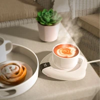 220v drink cup warmer pad adjustable 3 gear temperature led display coffee milk tea heating coaster plate for home office heater