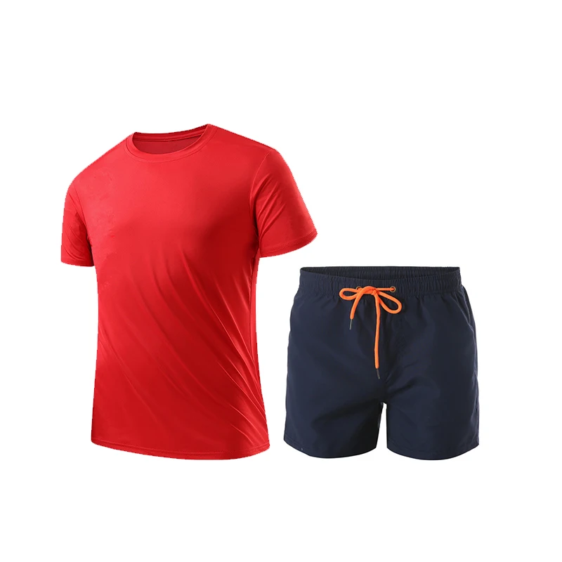 

Hot sale New men's suit summer new solid color tight-fitting comfortable suit jacket outer shorts trendy casual beach beach sui