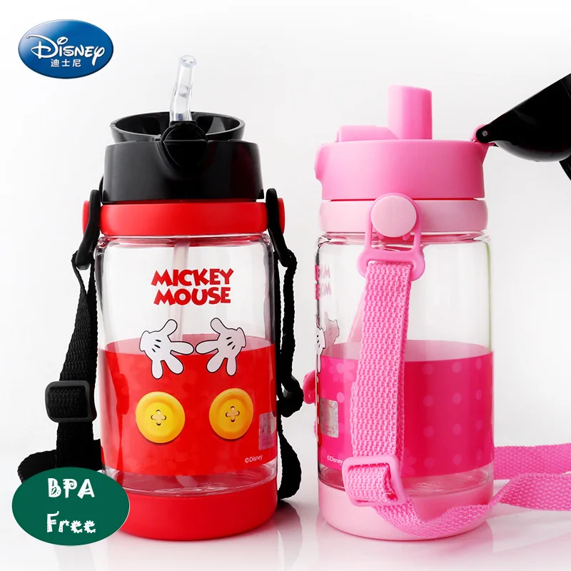Диснеевская водяная чашка Детская Тритан BPA Бесплатная анти осенняя ученическая