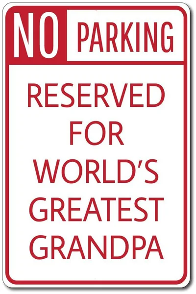 

Grandpa Parking Tin Sign Grandpa Parking Sign Grandpa Gift Grandpa Garage Decor