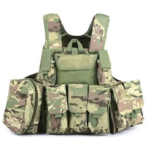 Style 5 Camouflage Hunting Military Tactical Vest Amphibious Battle Combat Airsoft Molle Bullet Assault Plate Carrier Vest Safety Vest - Цвет: Style 5