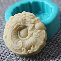3d dragon relief pattern silicone mold fondant candle resin aroma stone ornaments soap mould for pastry cupcake decorating