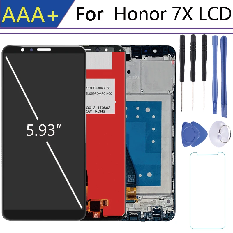Дисплейный модуль для смартфона Huawei Honor 7X 2160 1080 '' с рамкой/без рамки|Экраны