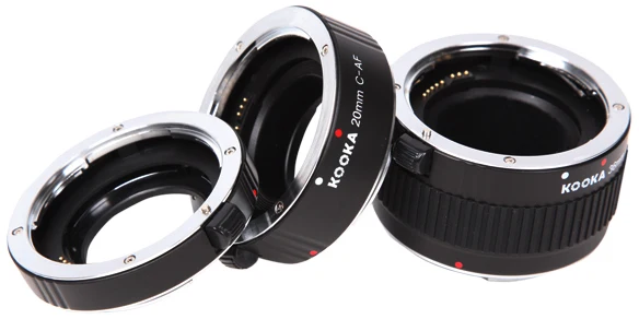 Набор металлических удлинительных трубок Kooka KK-S68A ttl AF с автофокусом для sony A-Mount объектив камеры Макросъемка крупным планом 12 мм 20 мм 36 мм