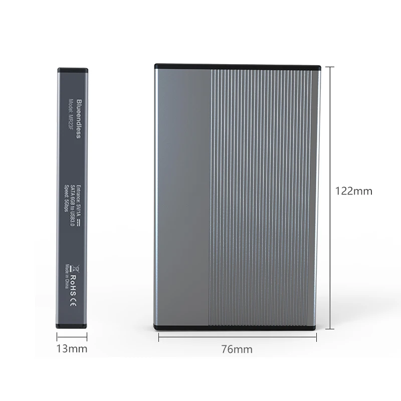 Blueendless жесткий диск чехол SATA к USB 3 0 высокая скорость 5 Гбит/с 6 ТБ Алюминиевый