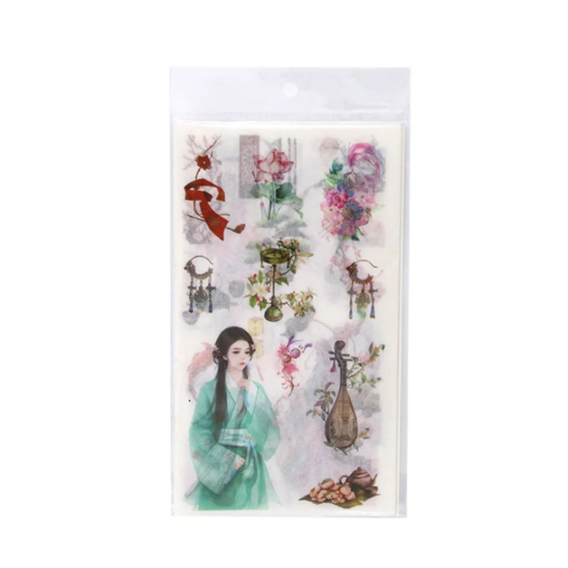 Рисунок 6 - 6 листов Kawaii с рисунком наклейка с пейзажем