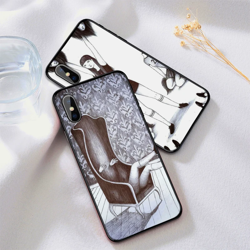 Чехол для телефона Xiaomi mi 8 A2 LITE 9 SE 9T A3 PRO black girl 6X X 2S 3 F1 CC9E CC9 | Мобильные телефоны и
