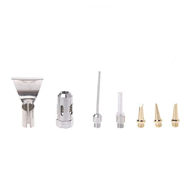 HLZS-7Pcs бутановый Газовый паяльник паяльный наконечник для Mt-100/Ht-1937/Ht-1934 бутановый Газовый паяльник набор сварочный фонарь