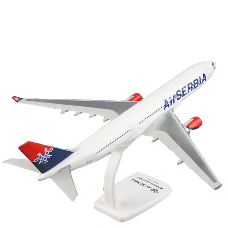 30 см 1:200 масштаб Airbus A330-200 модель Air Serbia авиационный сплав самолет дисплей детская