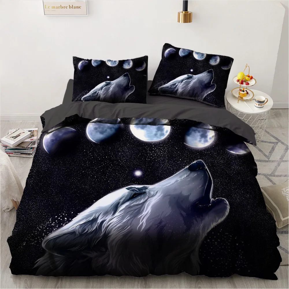 

3D Camel Duvet Cover Sets Custom Design Animal Comforther Cases Pillow Slips 200*230cm Full Twin Double Size Wolf Home Textile