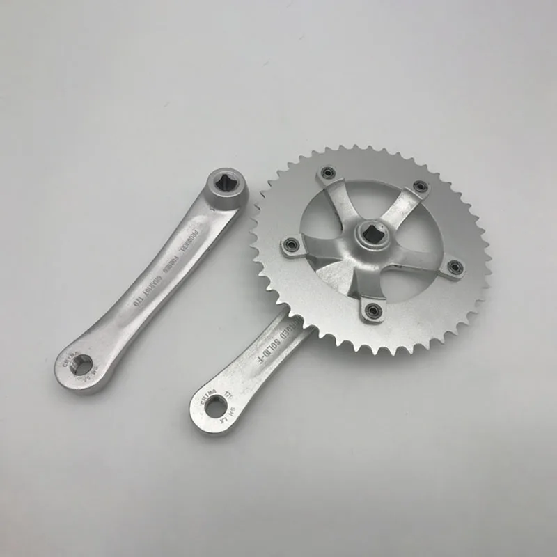 Fixie велосипед Crankset 46T BCD130 biciclet Алюминиевый одиночный скоростной трек шоссейный с