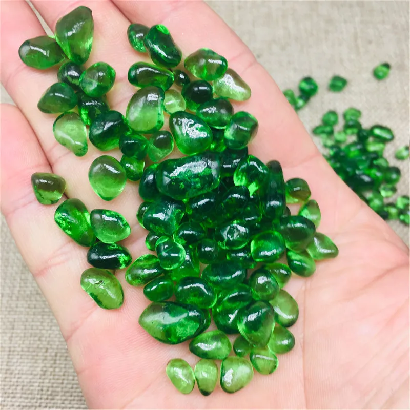 100 г сверкающий драгоценный камень зеленый глазурованный натуральный кварцевый