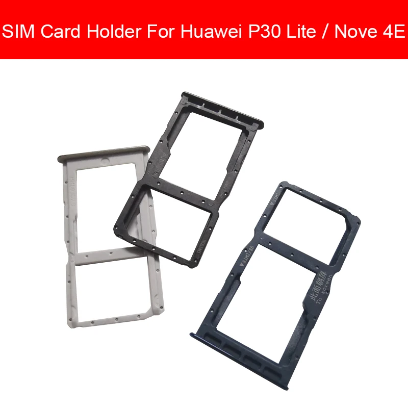 Держатель лотка для карт памяти и SIM Huawei P30 LITE P30LITE Nine 4E Φ Sim Micro Sd слот чтения