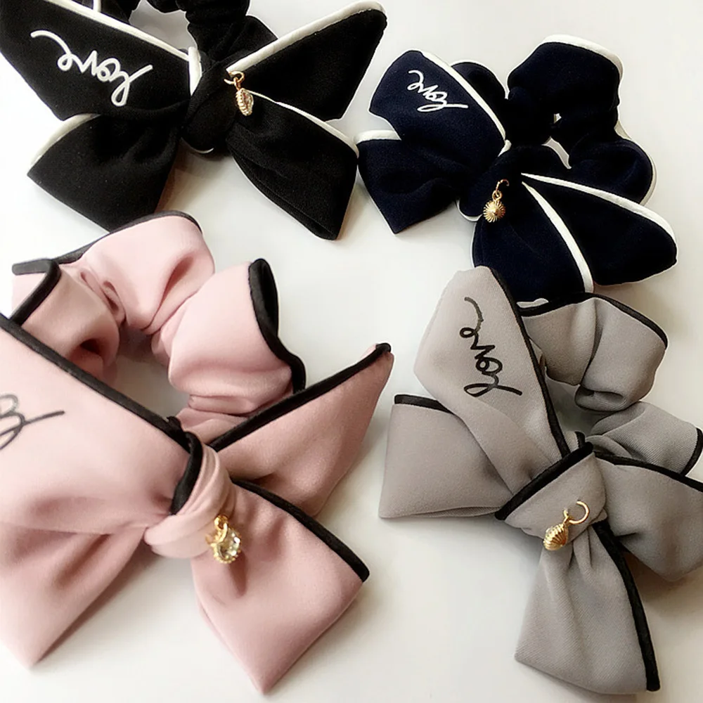

Oversized Rubber Band Hair Ring Bow Hair Ring Lady Fashion Sweet Ring Women Hair Bands Elastic Hair Bands Hair Accessories