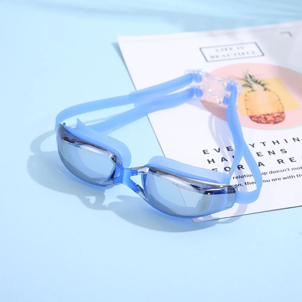 

Противотуманные регулируемые силиконовые очки для плавания с УФ-защитой, профессиональные гоночные очки для плавания