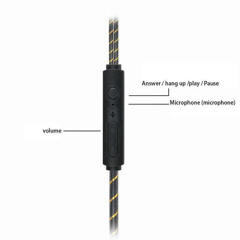 HiFi игровые наушники двухъядерный привод блок управления проводом стерео