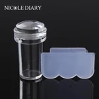 Прозрачный мини-скребок для штамповки желе для дизайна ногтей, 1 набор