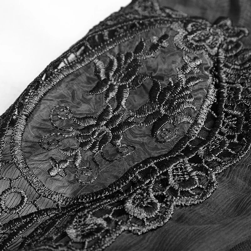 Панк рейв Готический паутина кружева кисточка рукава платье сексуальные женские