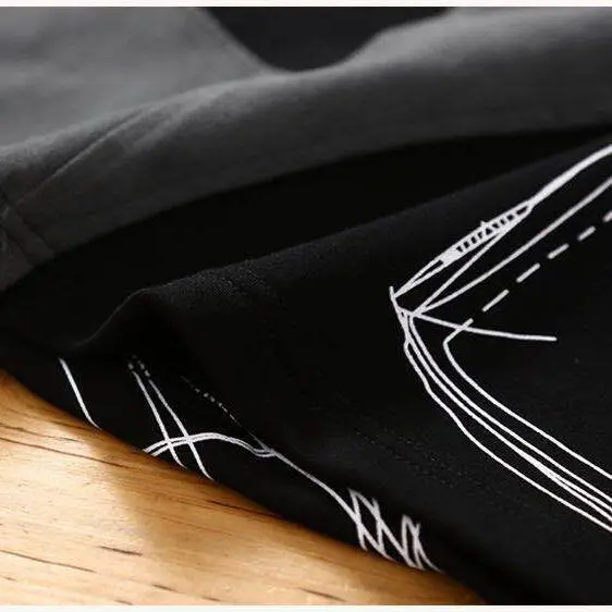 

New Stitched Hooded Men's Coat in Spring and Autumn